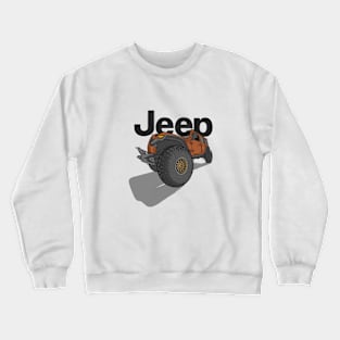 Jeep Design - Brown Crewneck Sweatshirt